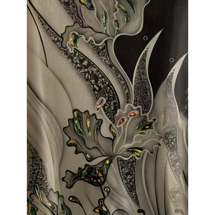 XL-7XL Plus Size Women's Casual 3D Print Loose Round Neck Short Sleeved T-shirt Top