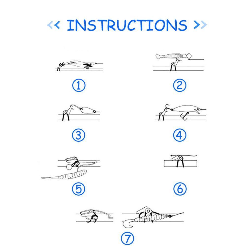 Пластиковые резиновые аксессуары для приманок 10 цветов Джиг-крючки Безопасное хранение Портативный держатель для наживки Рыбалка