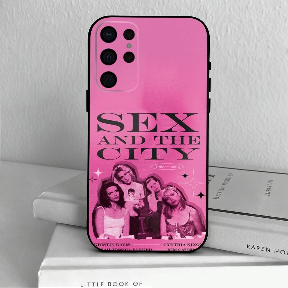 S-Sex and the City  Phone Case For Samsung S25,S24,S21,S22,S23,S30,Ultra,S20,Plus,Others Soft Black Cover