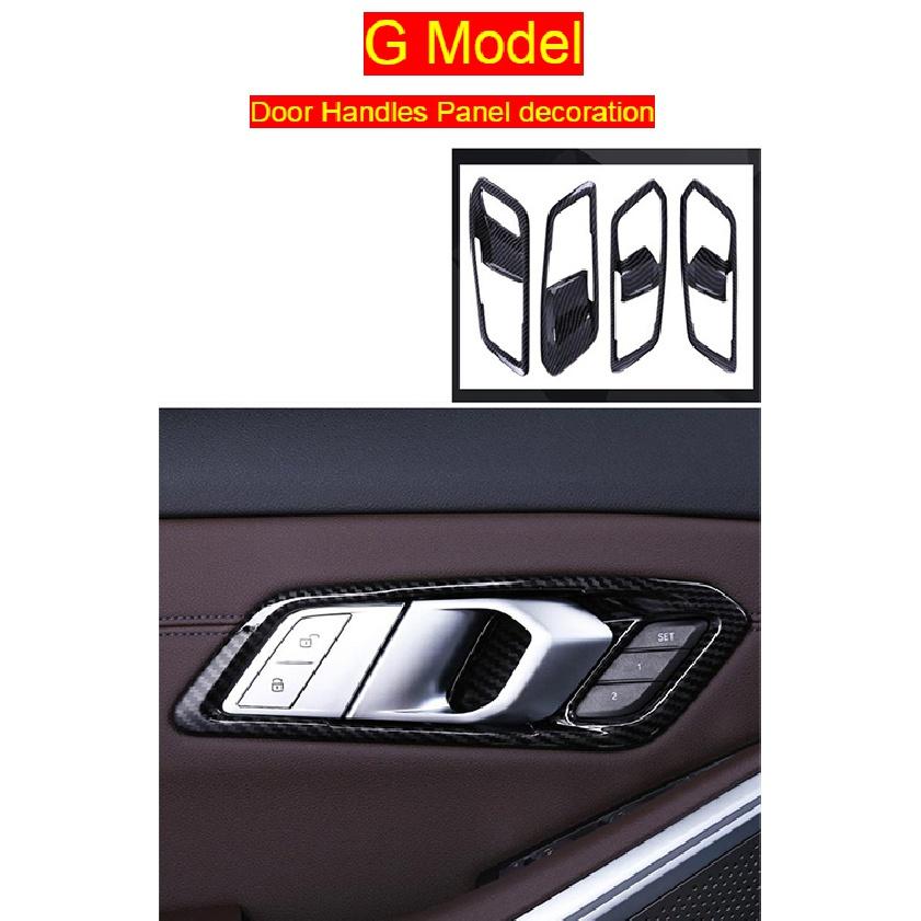Стайлинг автомобиля из углеродного волокна, подлокотник для уборки, защитные наклейки, чехлы для BMW 3 Serise G20 G28, интерьер авто