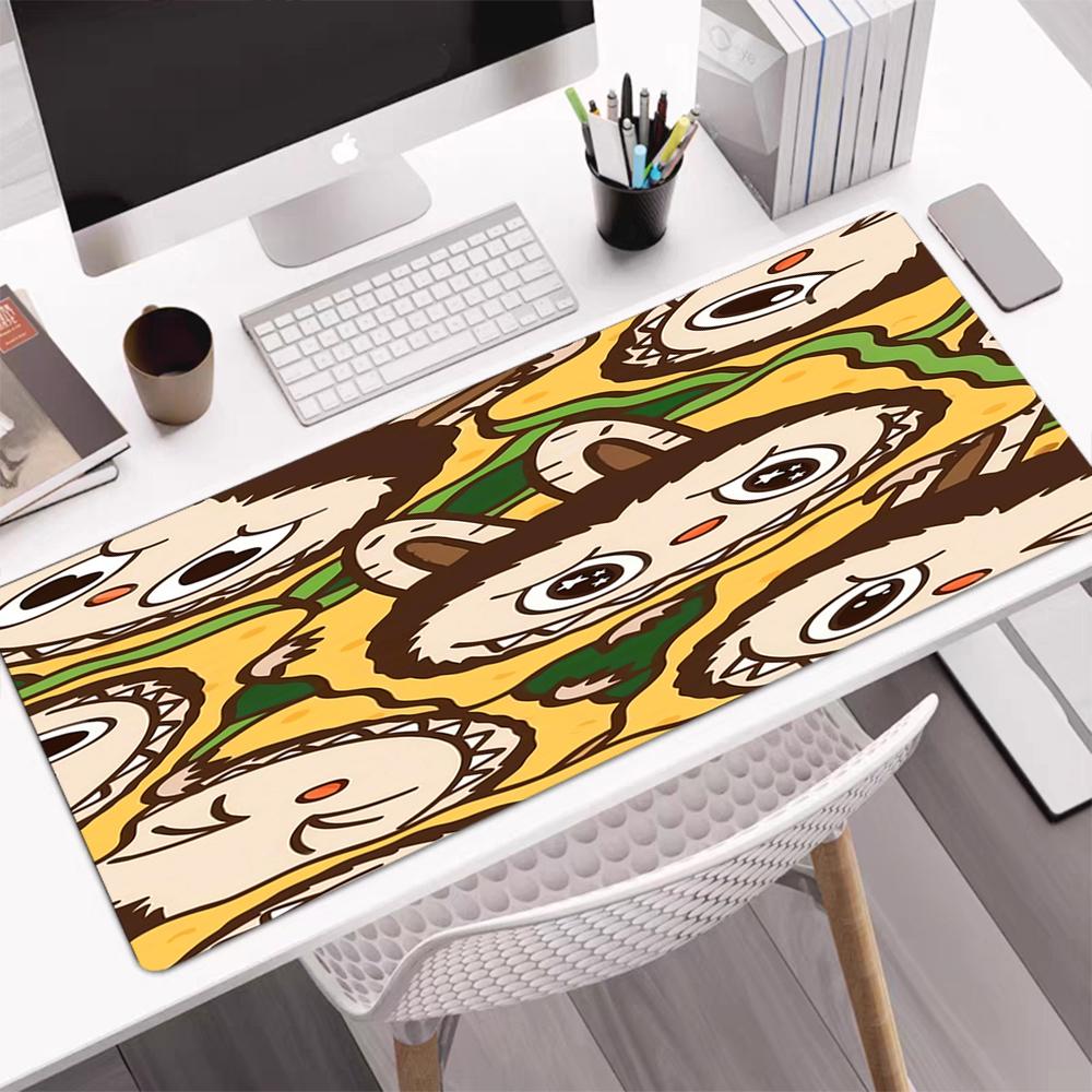 Labubu Theme Mouse Pad, Non Slip Rubber Base, Multifunctional Office & Home Decor, Perfect for Workspace Personalization.