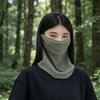 Наружный защитный экран для лица, солнцезащитный чехол из ледяного шелка для лица, шеи и ключиц, эластичная петля для ушей, солнцезащитный козырек для глаз для использования на открытом воздухе летом