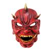 Игривая и красно-белая смоляная маска японского короля демонов, отлично подходящая для хэллоуинских фестивалей и