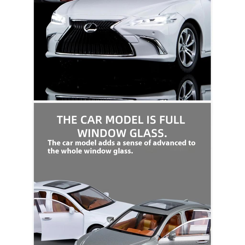 1/24 Lexus ES300 Large Luxury Executive Sedan Alloy Metal Diecast Car Model Computer Bookshelf Ornament Collection Children Gift