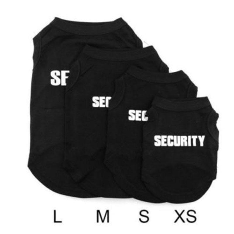 Жилет для собак, летняя одежда для собак XS-L, черные футболки для щенков маленьких собак, чихуахуа, йоркширского терьера, мопса, кота, жилет, костюм
