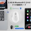 Беспроводная Bluetooth Работа Сверхнизкий 6 DPI Высокий Может Подключать 3 Устройства Тихий Совместим с и ПК Мышь, 5.2 + 2.4 ГГц, Мышь, Задержка, Type-C