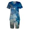 Womens Loungewear Two Piece Outfits For Women Summer V Neck T-Shirt Tops Shorts Workout Sports Tracksuit