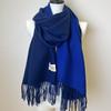 Double-sided Two Colors Scarf Simple Basic Imitation Cashmere Tassel Shawl Autumn Winter Unisex Coldproof Neck Guard Scarf