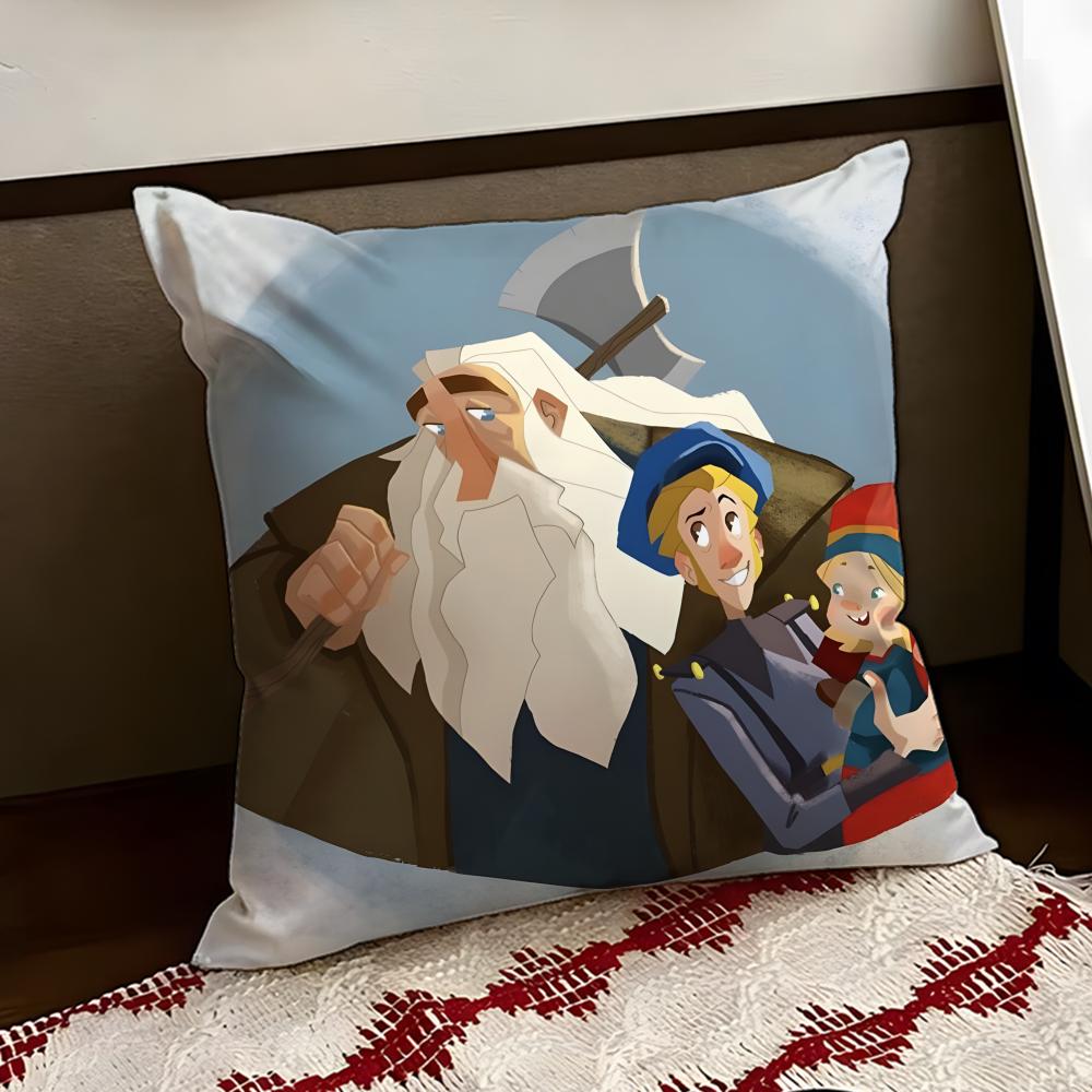 KKlaus Film Cushion Cover Reversible Soft Durable Pillow Cover Home Car MultiScene Use for Daily Comfort