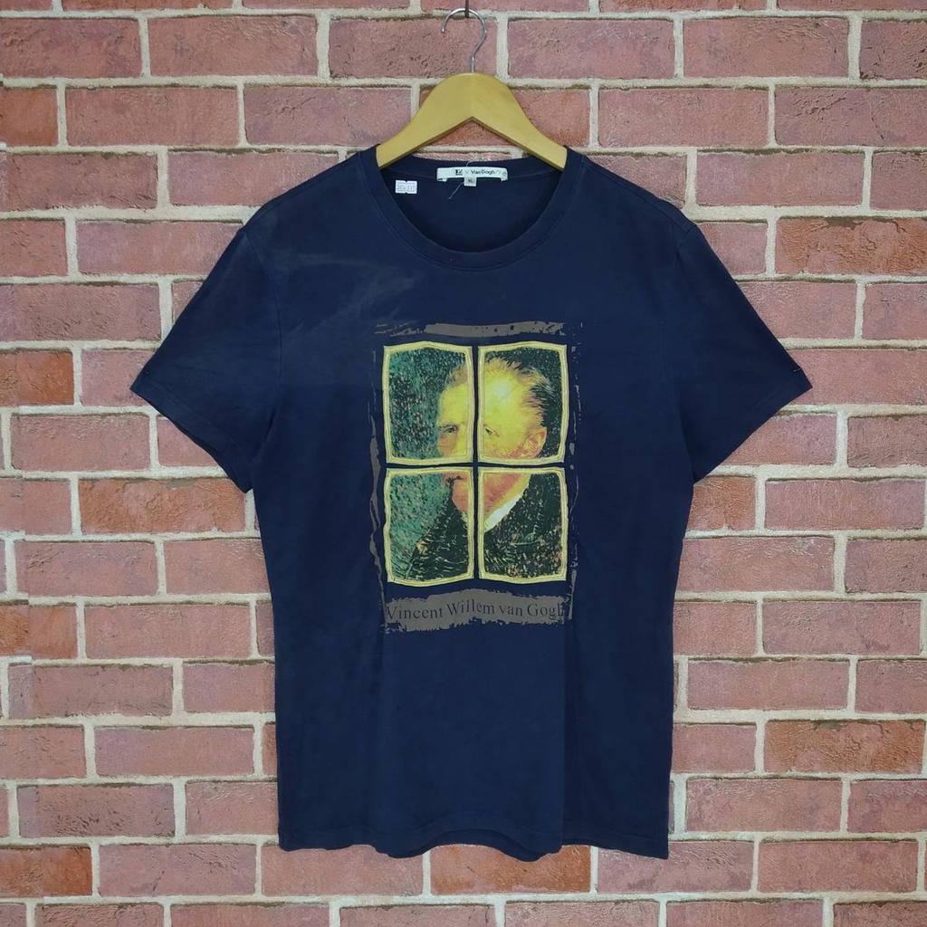 Rare!! Vincent Van Gogh Painting Artwork Nice Design T-shirt medium size