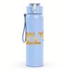 1PC Win It All Vintage Text Logo Print 750ml Portable Sports Water Bottle Leakproof Travel Gym Drink Cup