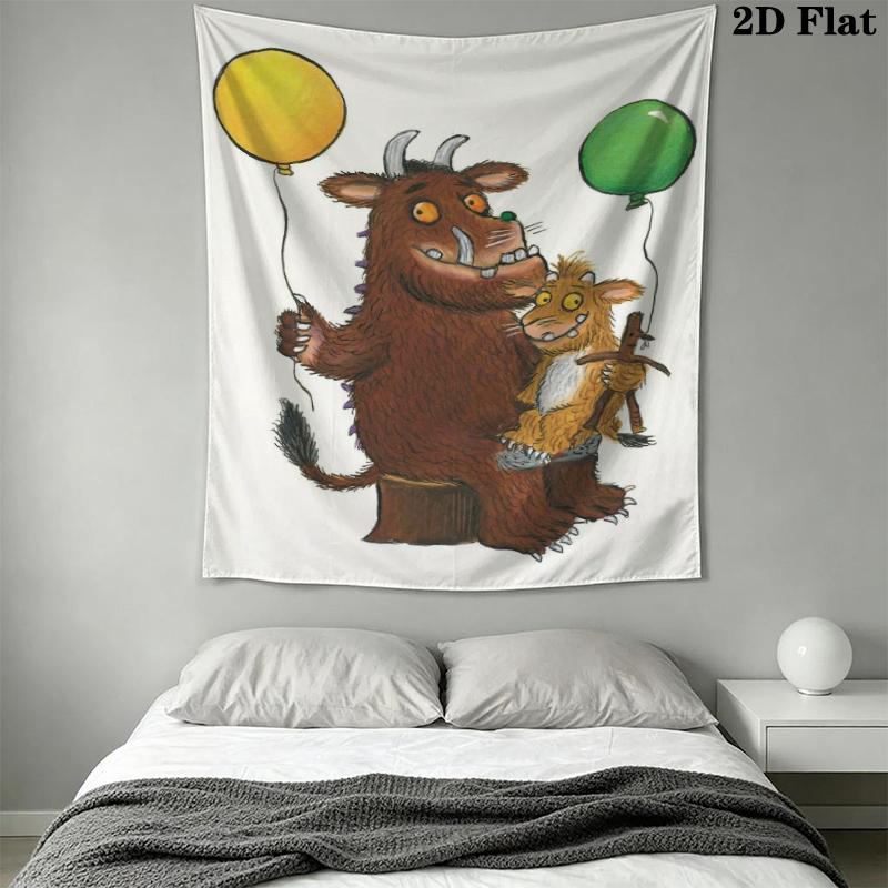 The Gruffalo Wall Tapestry Aesthetic Wall Hanging Printed Fabric Blanket Decorative Tapestries for Bedroom Living Room Home Decor