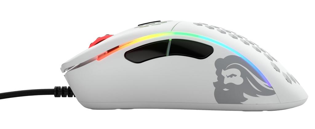 Glorious PC Gaming Race Glorious Model D Gaming Mouse Белая мышь Проводная Маленькая RGB Светящаяся 6 Программных Кнопок DPI 12 Эргономика ПК (62g)