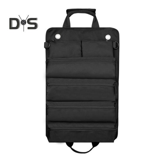 Tool Roll Up Bag with Handle Multi-compartments Large Capacity Zipper Closure Waterproof Heavy-Duty Tool Organizer Bag