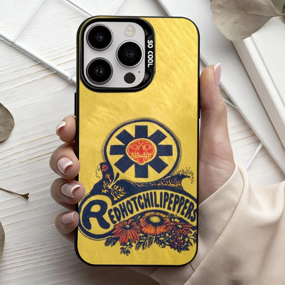 Незабываемый чехол для телефона с изображением группы Red Hot Chili P-Peppers для iPhone 17, 16, 15, 14, 13, 12, 11 Plus, Pro Max, Черный, Конфетный, Посеребренный