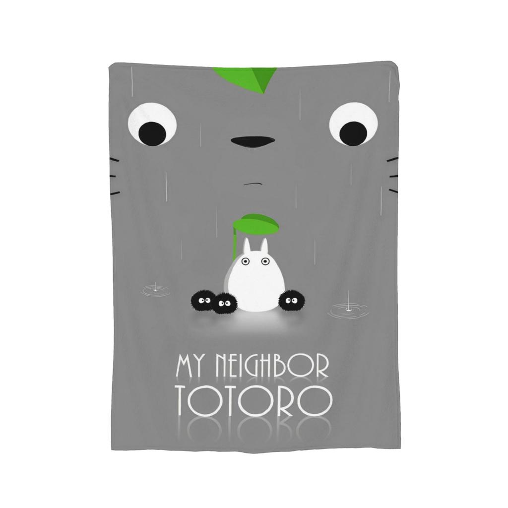Anime Tonari No Totoro blanket Cover Fleece T-Totoros Cute Warm Throw blanket for Home Couch Bedroom Quilt