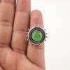 Wonderful Green Cat's Eye Gemstone Jewelry, 925 Solid Sterling Silver Ring, Handmade Spiritual Ring For Wedding Gift