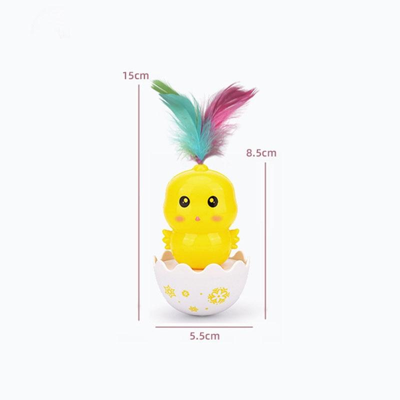 Интерактивная игрушка для кошек с перьями для домашних животных, забавная игрушка, интерактивные игрушки для кошек, катящийся тизер для кошек, игрушки-палочки с перьями, вращающийся шар