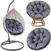 Coussin De Chaise - Graphite - 100 Cm - Rond - Meuble De Jardin - Relaxation