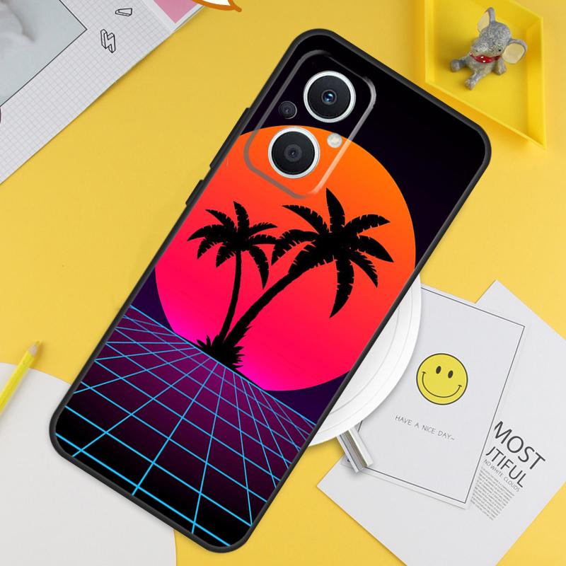 Чехол Retrowave Neon Palms Tree для OPPO Reno 4Z 5Z 2Z 8T 4 5 6 7 8 Lite 10 OPPO Find X2 Lite X3 Neo X5 X6 Pro