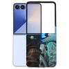Для Samsung Galaxy Z Flip 7 6 5 4 3 Чехол Модный Рисунок Жесткий ПК Прозрачная Крышка Для Galaxy Z Flip7 Складные Чехлы Funda Coque