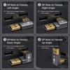 90 Degree Angle DP Male to Female Converter 8K 60Hz Vertical DP Converter  PC Laptops