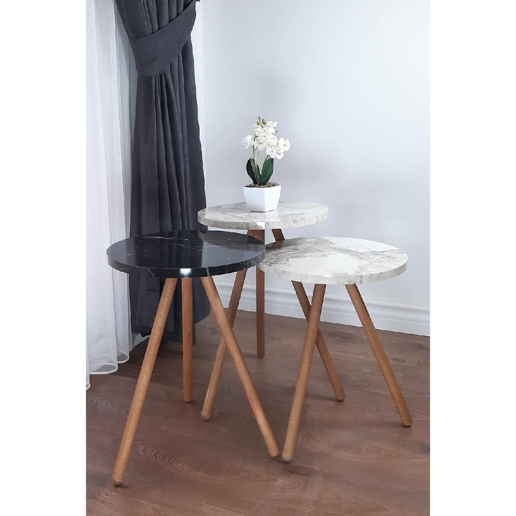 Журнальный столик Nesting на деревянных ножках Bendir и Efes