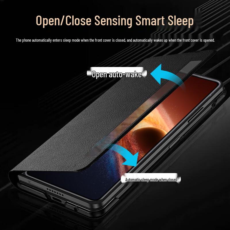 KOOLIFE Оригинальный кожаный чехол-книжка с окном для Honor Magic V6