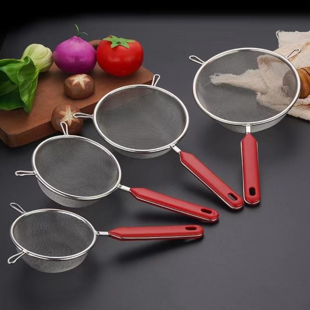 14 16 18 20 22cm Matcha Sifter Stainless Steel Tea Strainer New Fine Mesh Strainer  for Kitchen