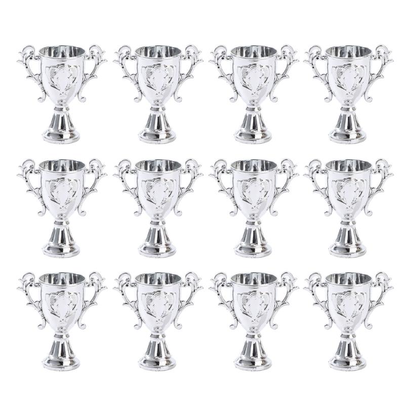 Trophies Cup Candy Box for Sports Wedding   Birthday Cup Candy Jar Cookie Container Trophies Centerpieces 12PCS