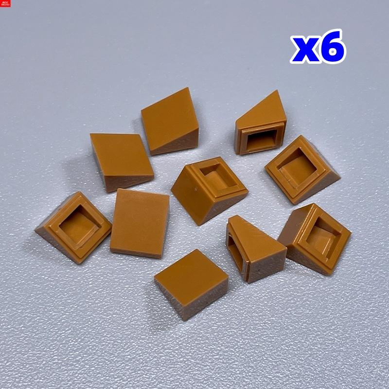 60 шт. Кирпичи MOC Наклонный кирпич 1x1 Крыша Классические Строительные блоки Аксессуары Детали 50746 54200 DIY Игрушки для детей