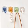 4Pcs/Pack Waterproof Bathroom Hooks Wall Mounted Key Bag Hooks Towel Rack Coat Hanger Door Back