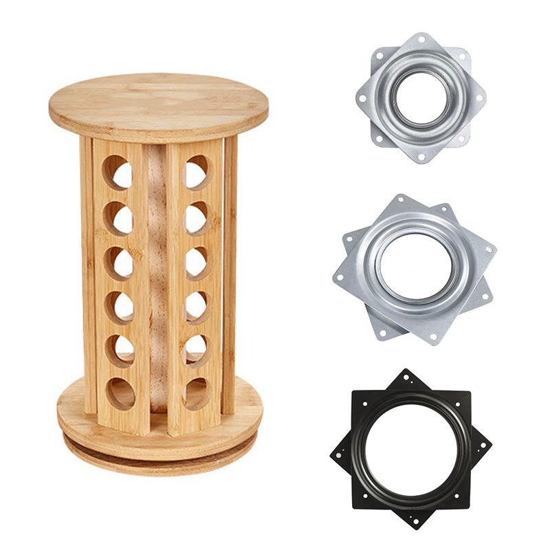 1 шт., мебельный подшипник, поворотный стол, металлические поворотные пластины, поворотное основание, 2/3/4/6 дюймов, подставка для дисплея