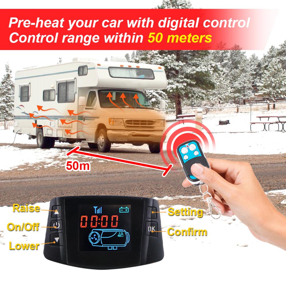 Запасные части для парковочного обогревателя 12/24 В, кнопочный переключатель и обычный пульт дистанционного управления, материнская плата с двойным напряжением и соединительный провод, аксессуары