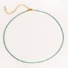 2mm Cubic Zirconia Chain Necklace Dainty Thin Tennis Choker Necklaces Jewelry for Women Donna Collane Hot 2