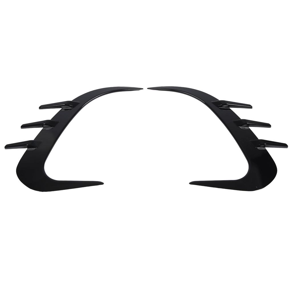 2PCS Rear Bumper Spoiler Left Right Glossy Black Replacement for Benz GLC‑Class X254 AMG‑Line 2022 and Up