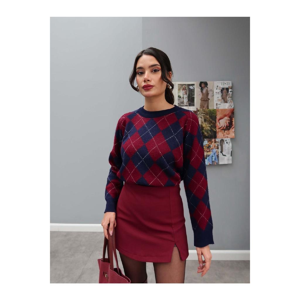 Square Pattern Sweater