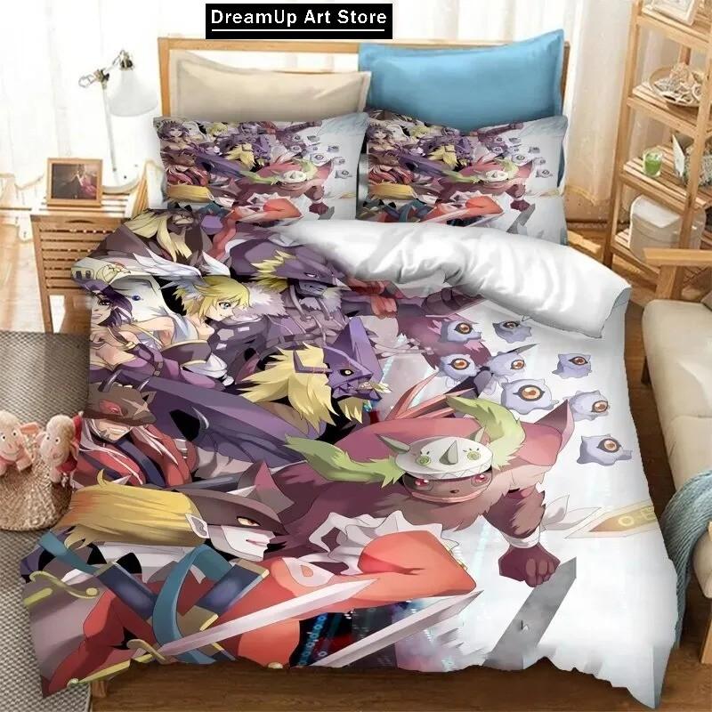 3D Принт Мода Аниме Digimon Adventure Постельное Белье Мальчики Девочки Полуторный Двуспальный Полный Размер Пододеяльник Наволочка Кровать Взрослая Спальня