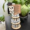 Graduation Wooden Money Holder Tower Double Layers Cash Storage Rack Class of 2025 Graduates Money Gift Grad Party Desktop Decoration