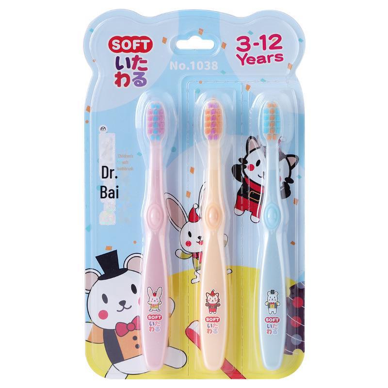 Набор японских мягких зубных щеток и зубной пасты White Doctor для детей (Возраст 3–12 лет): Бережный уход за малышами и детьми.