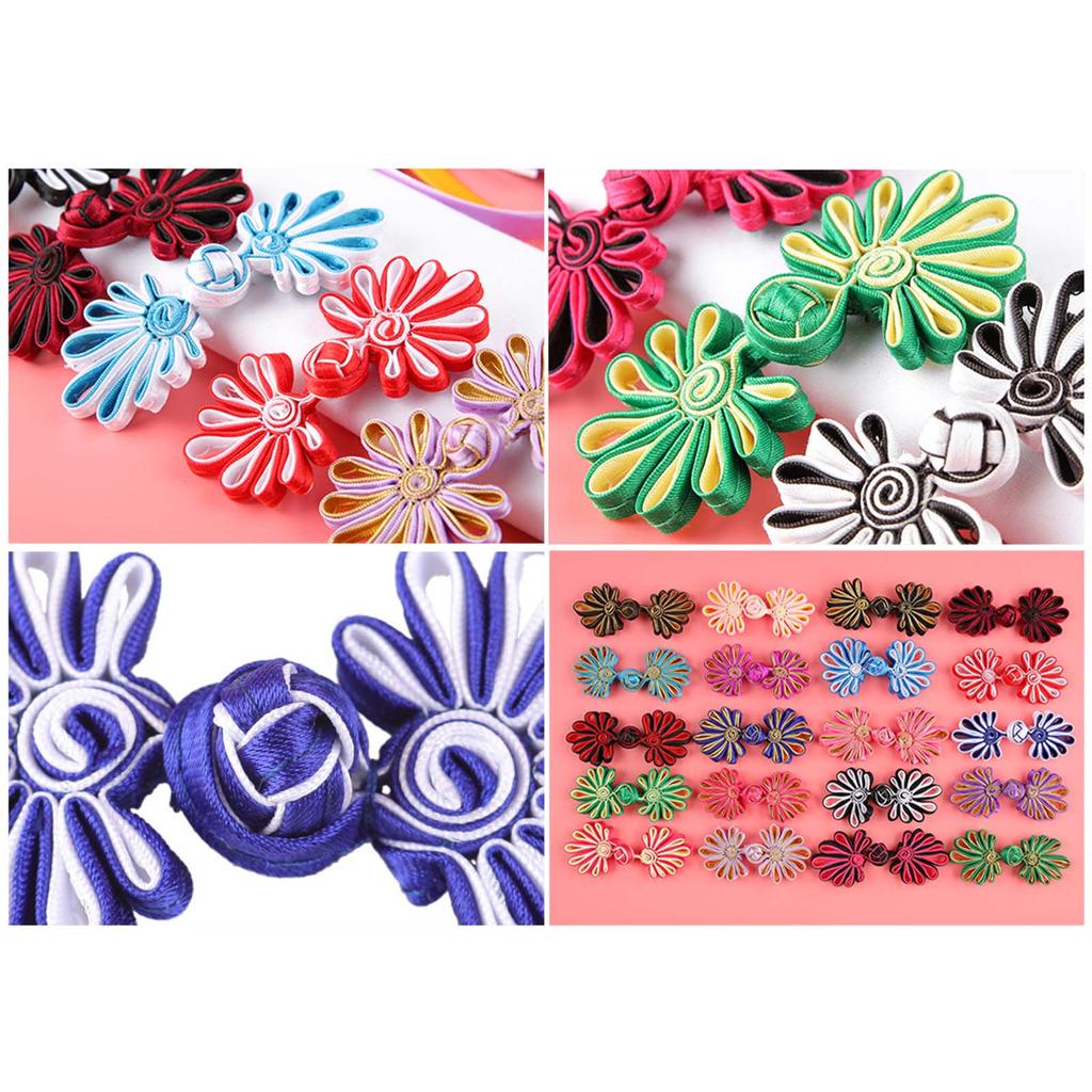 5 Pairs/Pack Cheongsam Closure Sewing Fasteners Chinese Knots Frog Button Decorative Buttons Chinese Traditional Buttons
