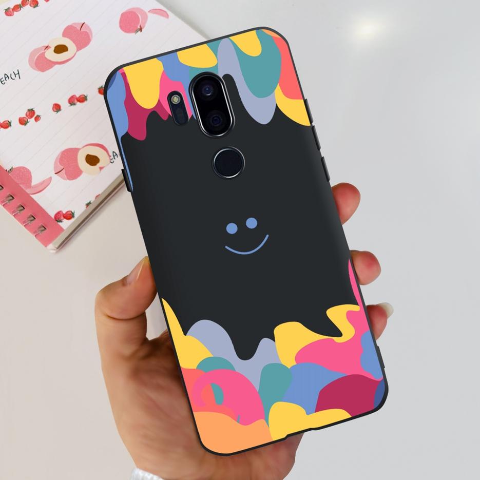 For LG G7 thinQ Case G710EM LM-G710 G710 Luxury Painted Cover Soft Silicone Phone Cases For LG G7 ThinQ Back Covers 6.1'' Bumper