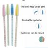 50pcs Disposable Eyelash Brushes Crystal Eye Lash Mascara Wands Glitter Lash Comb Spoolies Micro Makeup Applicators