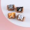 Decoration Cute Kitten Ornament Crafts Cartoon Car Figurine Poor Box Cat Kitty Model Small Statue
