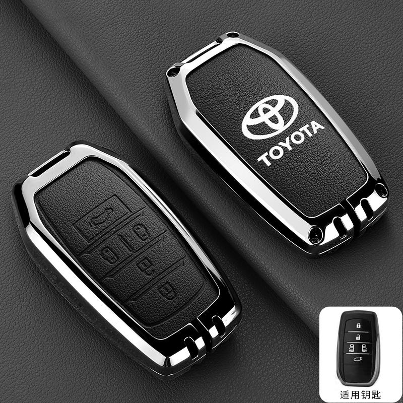4/5 Button Fashion Zinc Alloy Car Key Cover Shell Bag Accessories For Toyota Noah Voxy Trunk 2022 2023 2024 Alphard 2020 2021