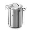 "Twin Special Pasta & Vegetable Cooker" Stainless Steel Pasta Pot, 4.5L, Induction Compatible, [Official Japanese Product], 40990-005, Silver