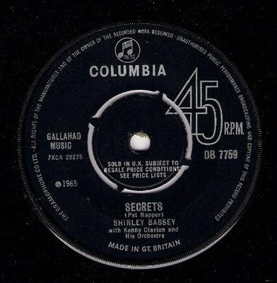 7-дюймовая пластинка ШИРЛИ БАССИ, ТОНИ ОСБОРН И ЕГО - Это ты DB7759 Columbia 1965 UK Джаз Б/У