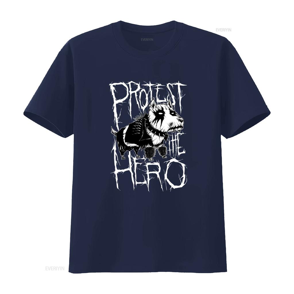 Protest the Hero Band Dawg T Shirt Metalcore Progressive Canada Metal Fashion Music Streetwear vintage Washed Versatile