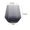 2pcs/1pcs Hexagonal Glass Gift for Friend 320ml Colorful Transparent Drinkware Whiskey Wine Cups Household Juice Cup Water Cups