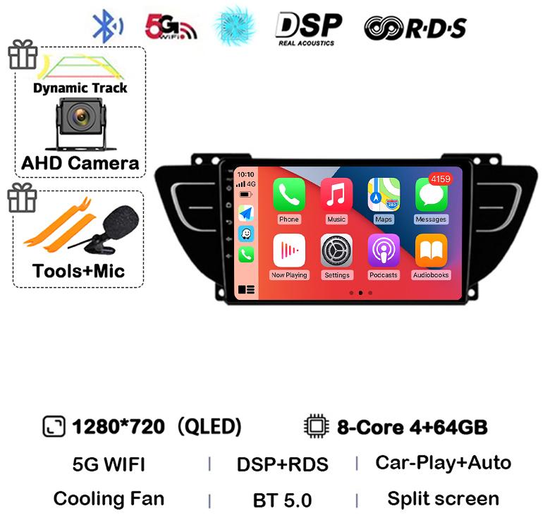 Android 14 Carplay Auto для Geely Atlas NL-3 2016 2017 2018 2019 2020 Автомобильный радиоприемник Мультимедиа Видеоплеер Навигация GPS Стерео